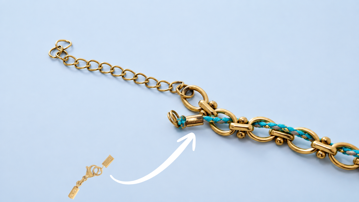 Bracelet cordon charms : Etape 4 Bracelet cordon charms : Etape 4