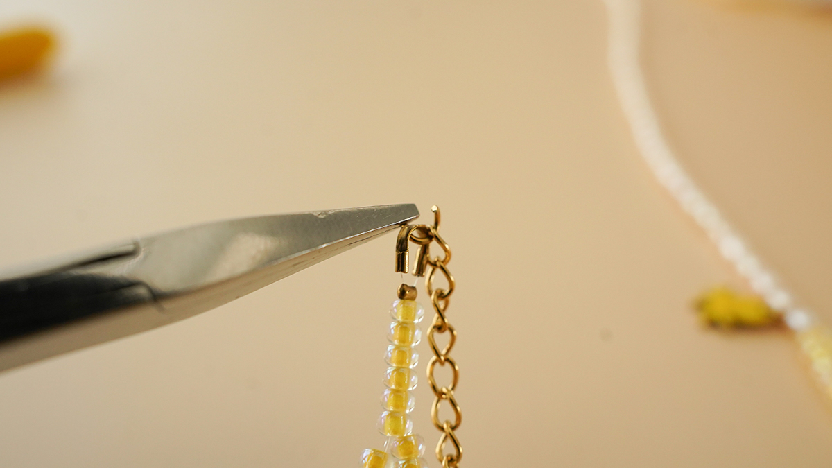 Collier perles Miyuki et perles d'eau douce — Tutoriel bijoux DIY facile : Etape 6 Collier perles Miyuki et perles d'eau douce — Tutoriel bijoux DIY facile : Etape 6