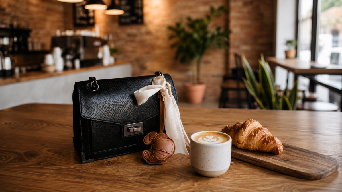 Schéma DIY Bijou de sac croissant