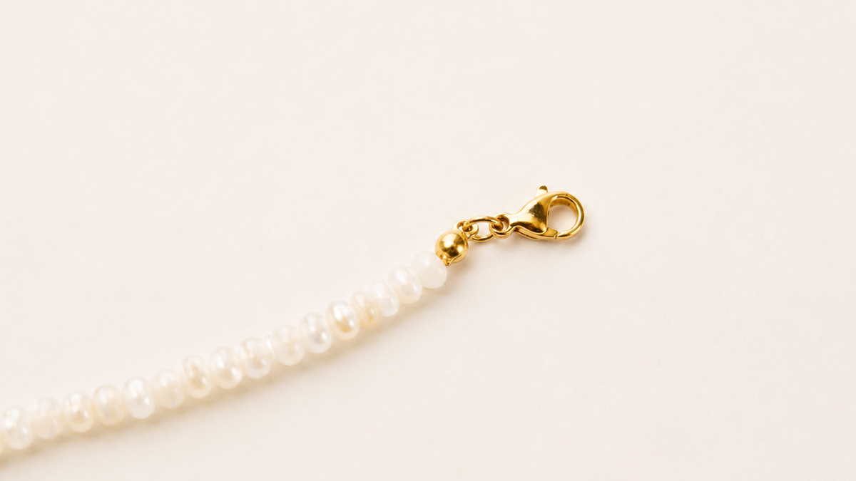 Collier multirangs en pierres gemmes et perles en nacre : Etape 4