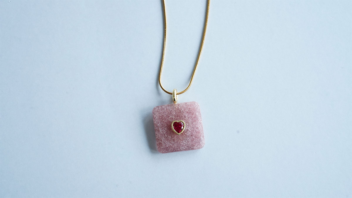Duo de colliers en pierres naturelles tourmaline et quartz rose : Etape 6