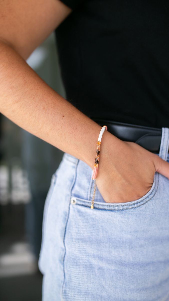 Schéma Bracelet en perles Miyuki tissage Herringbone tubulaire