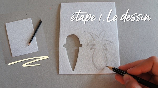 DIY broche en tissu pineapple : Etape 1