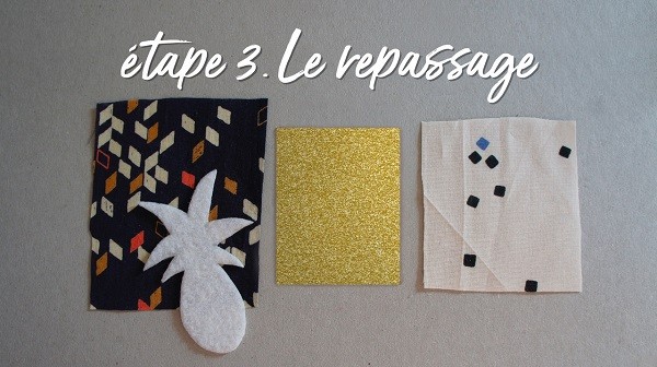 DIY broche en tissu pineapple : Etape 3