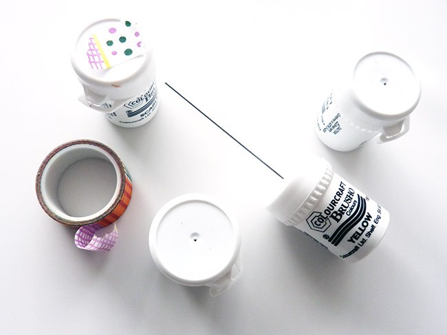 Marque-page en pâte Fimo et pigments Brusho : Etape 2