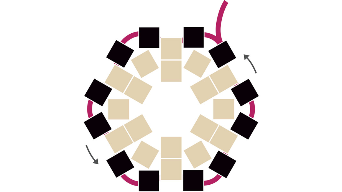 DIY Etoile Japonaise en tissage Peyote circulaire perles Miyuki Delicas : Etape 4 DIY Etoile Japonaise en tissage Peyote circulaire perles Miyuki Delicas : Etape 4