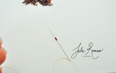 Bracelet perles en verre Groovy Tiles Rullas et Rocailles Miyuki : Etape 13 Bracelet perles en verre Groovy Tiles Rullas et Rocailles Miyuki : Etape 13