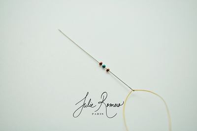 Bracelet perles en verre Groovy Tiles Rullas et Rocailles Miyuki : Etape 15 Bracelet perles en verre Groovy Tiles Rullas et Rocailles Miyuki : Etape 15