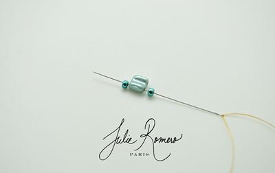 Bracelet perles en verre Groovy Tiles Rullas et Rocailles Miyuki : Etape 26 Bracelet perles en verre Groovy Tiles Rullas et Rocailles Miyuki : Etape 26