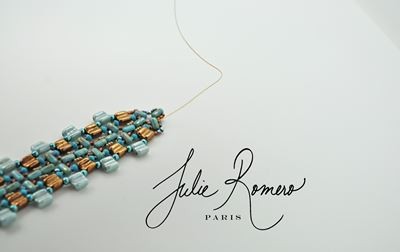 Bracelet perles en verre Groovy Tiles Rullas et Rocailles Miyuki : Etape 33 Bracelet perles en verre Groovy Tiles Rullas et Rocailles Miyuki : Etape 33
