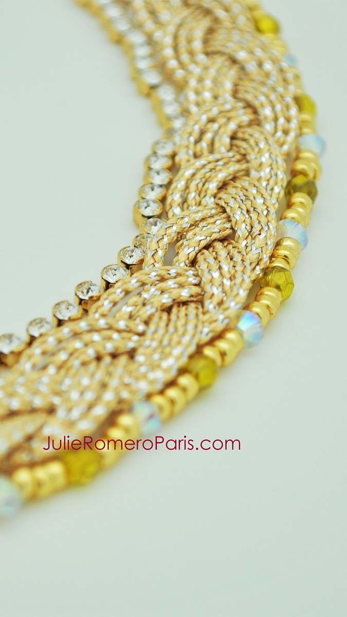 Schéma Headband rocailles Toho et chaîne strass PureCrystal Schéma Headband rocailles Toho et chaîne strass PureCrystal