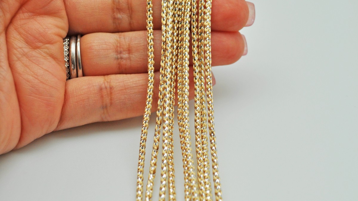 Headband rocailles Toho et chaîne strass PureCrystal : Etape 2 Headband rocailles Toho et chaîne strass PureCrystal : Etape 2