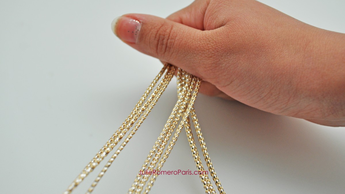 Headband rocailles Toho et chaîne strass PureCrystal : Etape 3 Headband rocailles Toho et chaîne strass PureCrystal : Etape 3