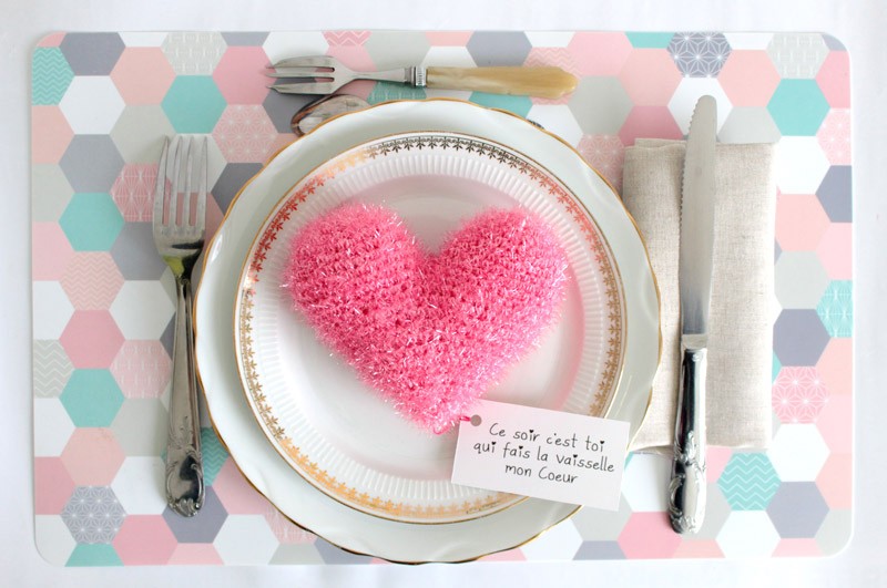 Schéma DIY Coeur éponge tawashi en fil Creative Bubble Schéma DIY Coeur éponge tawashi en fil Creative Bubble