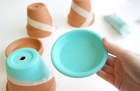 DIY Peindre ses pots de fleurs avec la peinture decoCème Pébéo : Etape 3 DIY Peindre ses pots de fleurs avec la peinture decoCème Pébéo : Etape 3