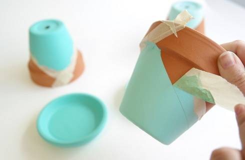 DIY Peindre ses pots de fleurs avec la peinture decoCème Pébéo : Etape 8 DIY Peindre ses pots de fleurs avec la peinture decoCème Pébéo : Etape 8