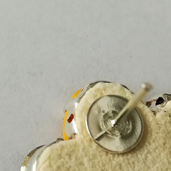 Boucles d'oreilles cabochons PureCrystal majestic blue, buttercup et lime : Etape 17 Boucles d'oreilles cabochons PureCrystal majestic blue, buttercup et lime : Etape 17