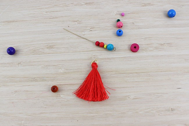 Bijou de sac pompon cœur en laine : Etape 12