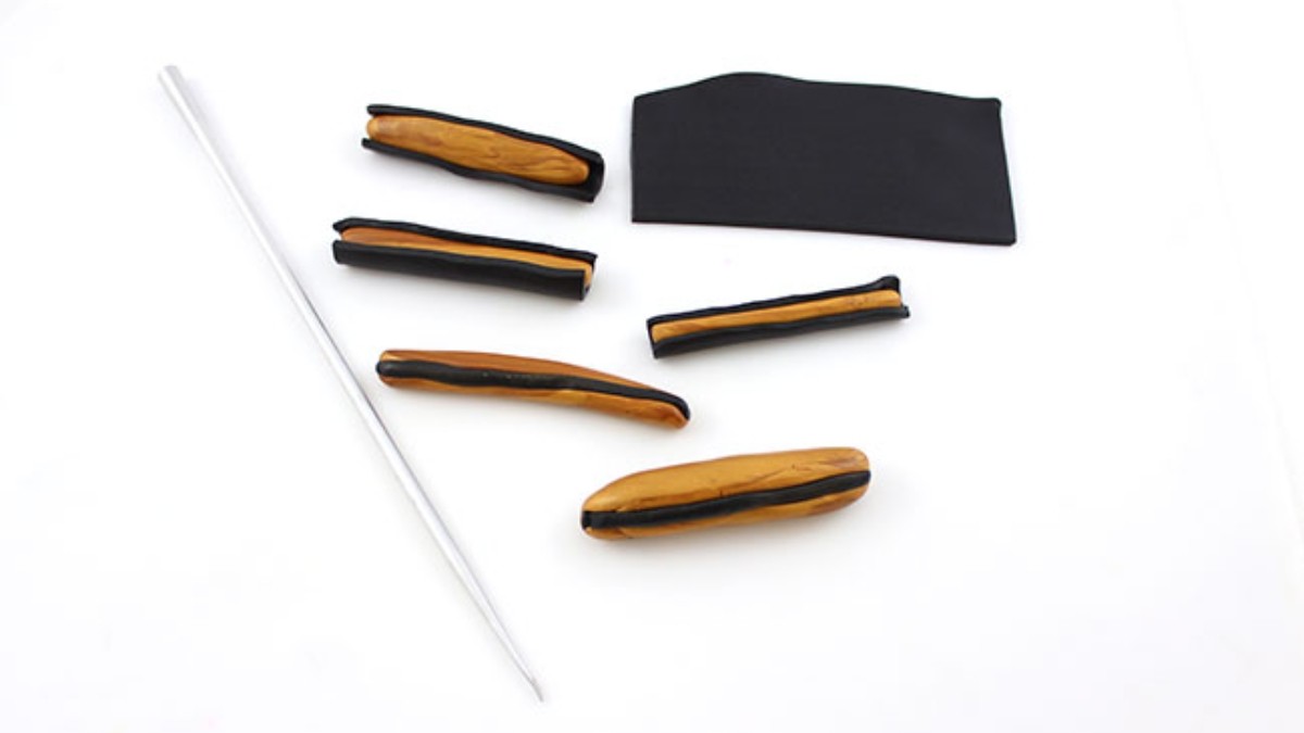 Parure de bijoux fantaisie Fimo motif cane léopard : Etape 2 Parure de bijoux fantaisie Fimo motif cane léopard : Etape 2