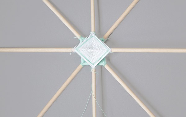DIY tissage Mexicain Ojo de Dios : Etape 8