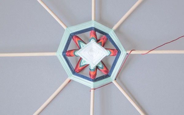 DIY tissage Mexicain Ojo de Dios : Etape 13
