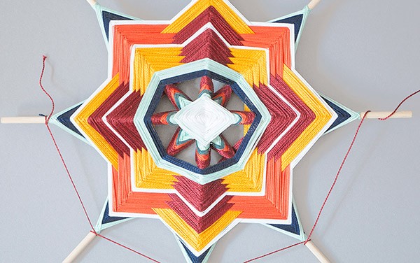 DIY tissage Mexicain Ojo de Dios : Etape 17