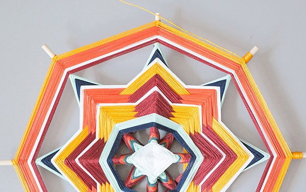 DIY tissage Mexicain Ojo de Dios : Etape 19