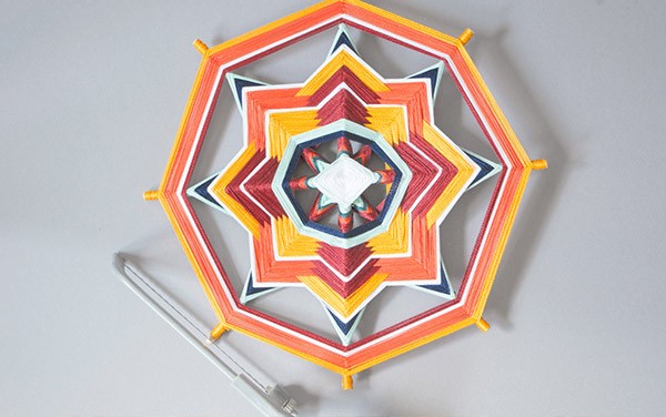 DIY tissage Mexicain Ojo de Dios : Etape 20