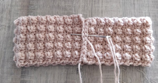 DIY bandeau headband au crochet : Etape 5 DIY bandeau headband au crochet : Etape 5